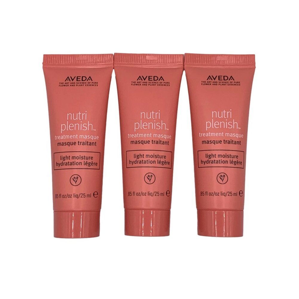 3X Aveda Nutri Plenish Treatment Masque Light Moisture 25ml each